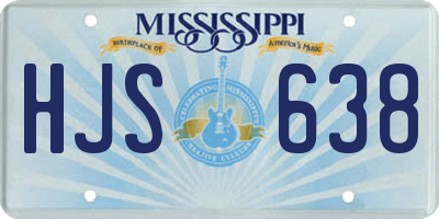MS license plate HJS638