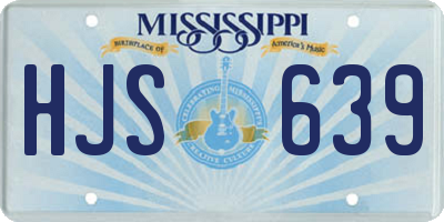 MS license plate HJS639