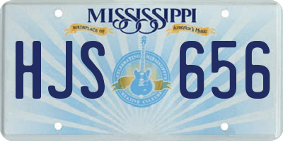 MS license plate HJS656