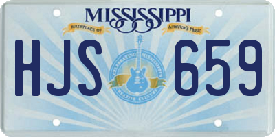 MS license plate HJS659