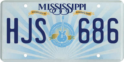 MS license plate HJS686
