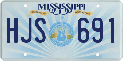 MS license plate HJS691