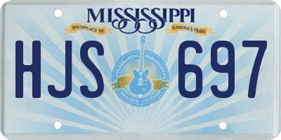 MS license plate HJS697