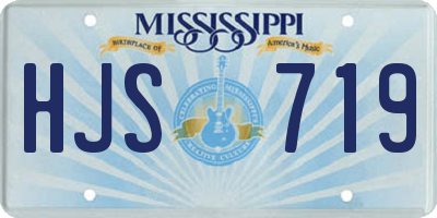 MS license plate HJS719