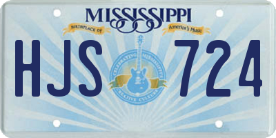 MS license plate HJS724