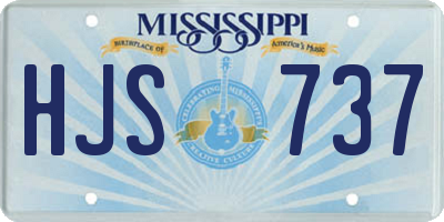MS license plate HJS737