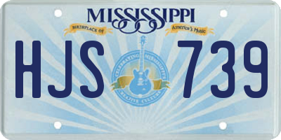 MS license plate HJS739