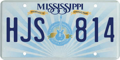 MS license plate HJS814
