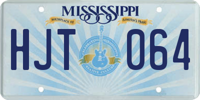 MS license plate HJT064