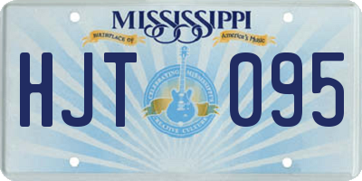 MS license plate HJT095