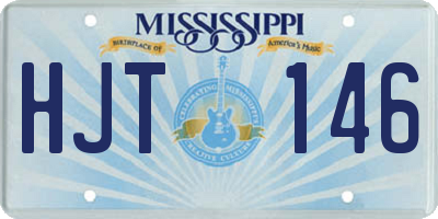 MS license plate HJT146