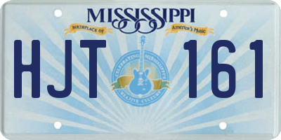 MS license plate HJT161