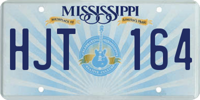 MS license plate HJT164