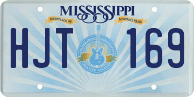 MS license plate HJT169