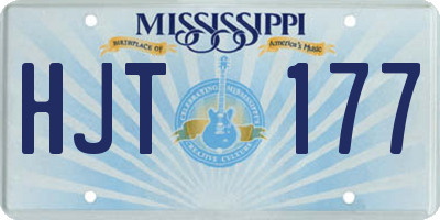 MS license plate HJT177