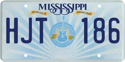 MS license plate HJT186