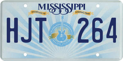 MS license plate HJT264