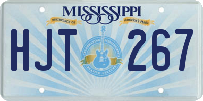 MS license plate HJT267