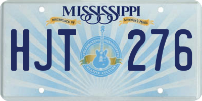 MS license plate HJT276