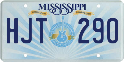 MS license plate HJT290