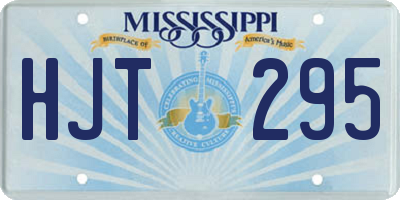 MS license plate HJT295