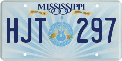 MS license plate HJT297