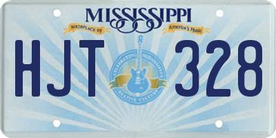 MS license plate HJT328