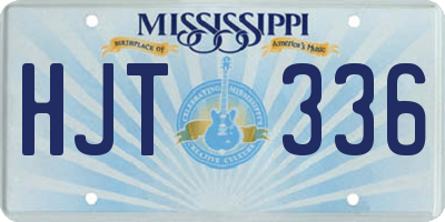 MS license plate HJT336