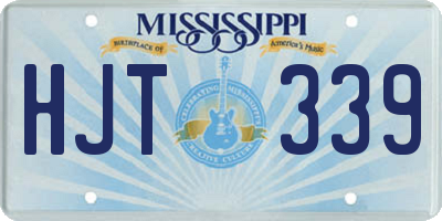 MS license plate HJT339