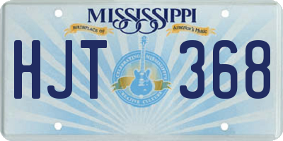 MS license plate HJT368