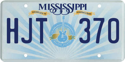 MS license plate HJT370