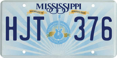 MS license plate HJT376