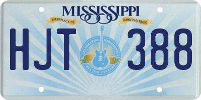 MS license plate HJT388