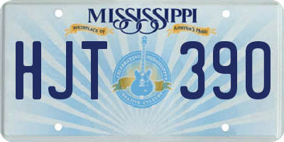 MS license plate HJT390
