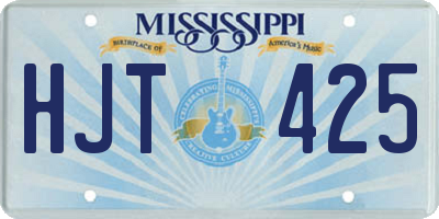 MS license plate HJT425