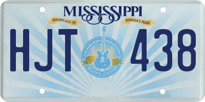 MS license plate HJT438