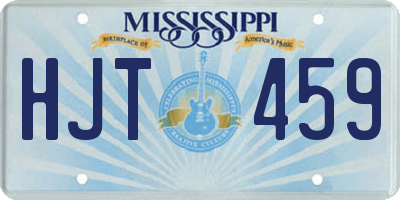 MS license plate HJT459