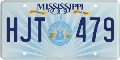 MS license plate HJT479