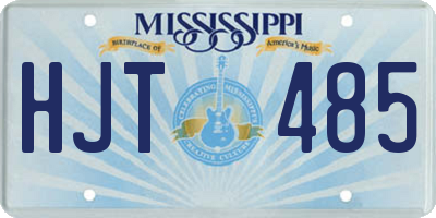 MS license plate HJT485