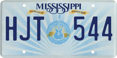 MS license plate HJT544