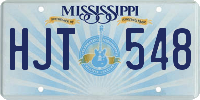 MS license plate HJT548