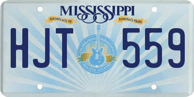 MS license plate HJT559