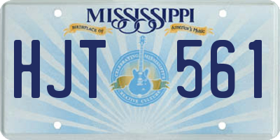 MS license plate HJT561