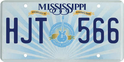 MS license plate HJT566