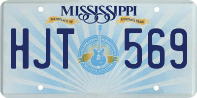 MS license plate HJT569