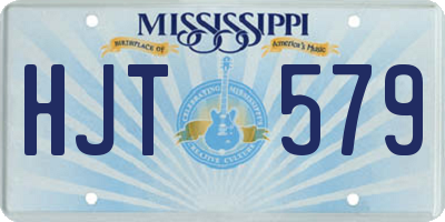 MS license plate HJT579