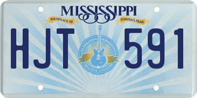 MS license plate HJT591
