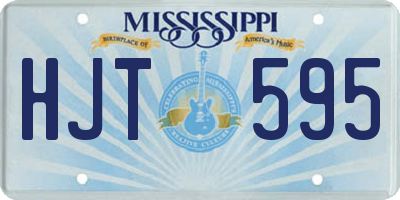 MS license plate HJT595