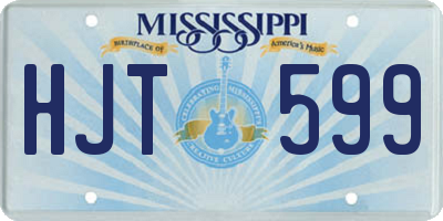 MS license plate HJT599