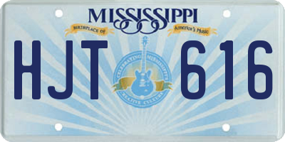 MS license plate HJT616